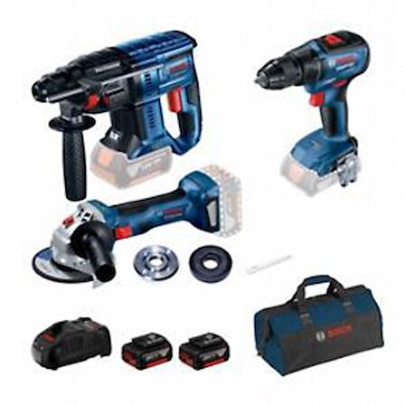 Bosch GSR18v-50+GBH 180+GWS 180 2 x GBA 18V 5.0Ah 