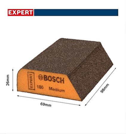 Bosch Expert S470 Sünger Zımpara 69x97x26 mm Orta 1 Adet 