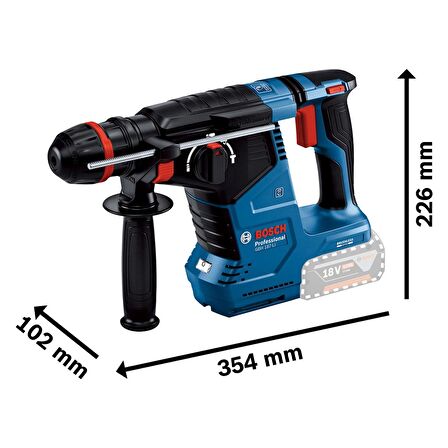 Bosch GBH 187-LI Professional Tek Mandrenli 2 x 5Ah Akülü Kırıcı Delici - 0611923121