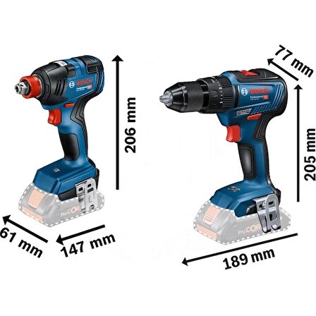 BOSCH GDX + GSR 18 V 2X5,0 AH