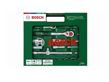 Bosch 1/4-1/2 Altı Köşe Lokma Takımı 60 Parça