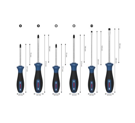 Bosch Tornavida Seti 6 Parça
