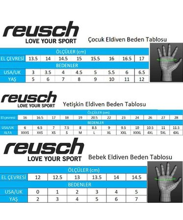 Reusch Alan Çocuk Kayak Eldiveni Lacivert Siyah