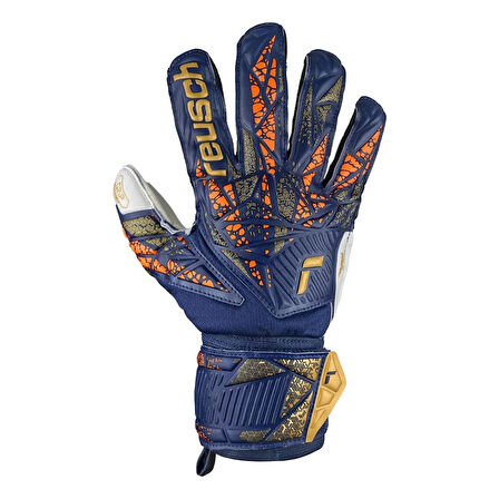 Reusch 5470815 Attrakt Grip Kaleci Eldivenleri Lacivert-Turuncu