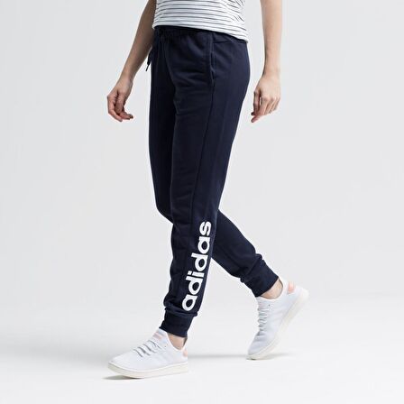 Adidas Essentials Linear Kadın Eşofman Altı DU0697 Lacivert