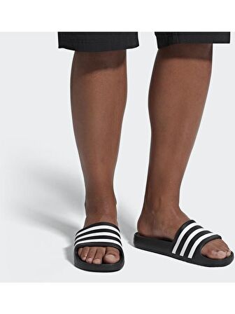 adidas Siyah - Beyaz Erkek Terlik F35543 ADILETTE AQUA