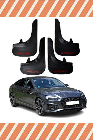 Audi A5 Racing yazılı 4’lü tozluk çamurluk paçalık spor görünüm