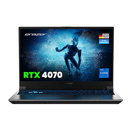 Erazer Deputy P60 MD62748 Intel Core i7-13620H 16GB 1TB SSD RTX4070 Freedos 15.6" FHD 144Hz Oyun Bilgisayarı