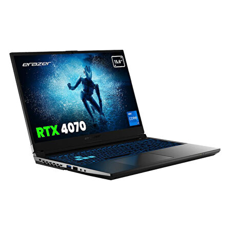 Erazer Deputy P60 MD62748 Intel Core i7-13620H 16GB 1TB SSD RTX4070 Freedos 15.6" FHD 144Hz Oyun Bilgisayarı