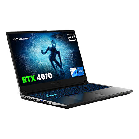 Erazer Deputy P60 MD62624 Intel Core i7-13620H 16GB 1TB SSD RTX4070 Win11H 15.6" FHD 144Hz Oyun Bilgisayarı