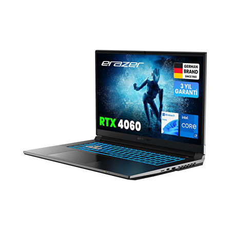 Erazer Defender P50i MD62643 Intel Core i7-12650H 16GB 1TB SSD RTX4060 Win11H 17" FHD 144Hz Oyun Bilgisayarı