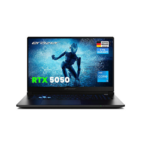 ERAZER Scout 15 E1 MD62765 Intel Core i5 13420H 16GB RAM 1TB SSD RTX5050 15.6" 144Hz FHD IPS Win11H Oyuncu Laptop