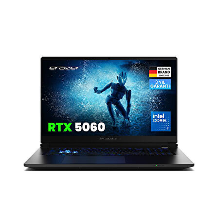 ERAZER Defender 17 P1 MD600008 Intel Ultra 7 240H 32GB RAM 2TB SSD RTX5060 17.3" 144Hz FHD IPS FreeDOS Oyuncu Laptop