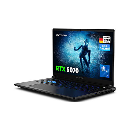 ERAZER Defender 17 P1 MD600009 Intel Ultra 9 270H 32GB RAM 2TB SSD RTX5070 17.3" 144Hz FHD IPS FreeDOS Oyuncu Laptop
