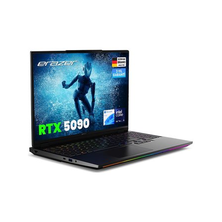 ERAZER Beast 16 X10 MD600094 Ultimate Intel Ultra 9 290HX 32GB RAM 2TB SSD RTX5090 16" 300Hz MiniLed QHD+ W11H Oyuncu Laptop
