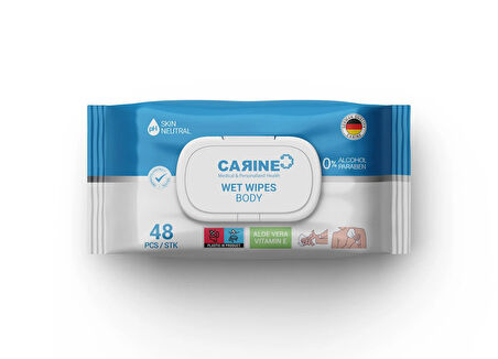CARINE Vücut Temizleme Havlusu 48 Yaprak