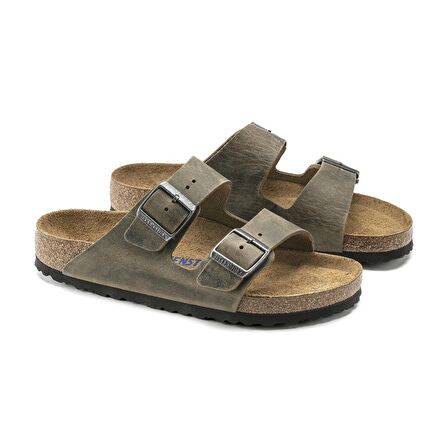 Birkenstock-Kadın-ARIZONA SFB FL WB-FADED KHAKI-Haki-1019377