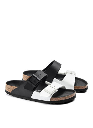Birkenstock Siyah - Beyaz Erkek Terlik 1019703