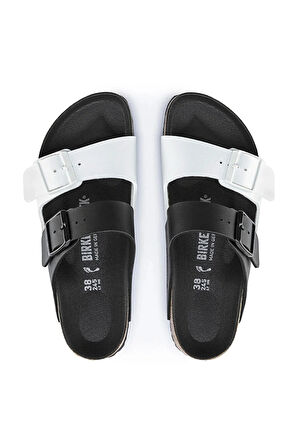Kadın Terlik 1019703 Birkenstock ARIZONA SPLIT BF BLACK WHITE