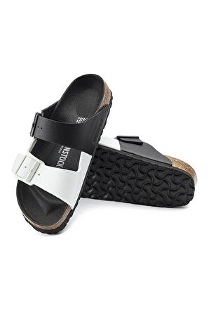 Kadın Terlik 1019703 Birkenstock ARIZONA SPLIT BF BLACK WHITE