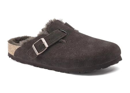 Birkenstock Boston Shearling Suede Mocca 1020567 kadın terlik