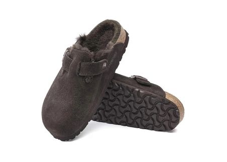 Birkenstock Boston Shearling Suede Mocca 1020567 kadın terlik