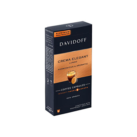 Davidoff Crema Elegant Lungo 10'lu Kapsül Kahve