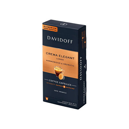 Davidoff Crema Elegant Lungo 10'lu Kapsül Kahve