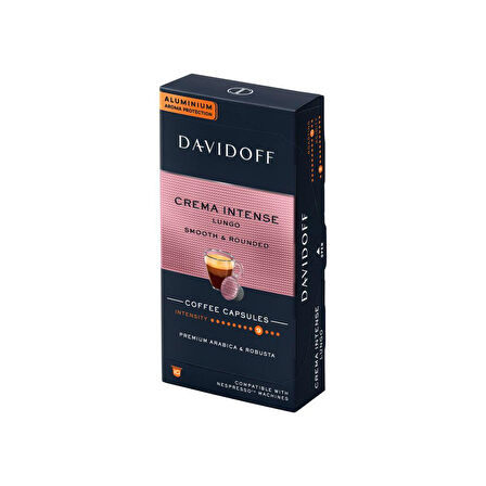 Davidoff Crema intense Lungo 10'lu Kapsül Kahve