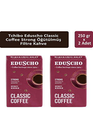 Tchibo Eduscho Classic Coffee Strong Öğütülmüş Filtre Kahve 250 gr x 2 Adet