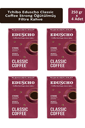 Tchibo Eduscho Classic Coffee Strong Öğütülmüş Filtre Kahve 250 gr x 4 Adet