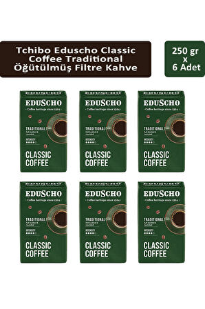 Tchibo Eduscho Classic Coffee Traditional Öğütülmüş Filtre Kahve 250 gr x 6 Adet