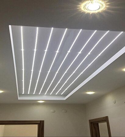 CATA 10 Çipli  İç Mekan Beyaz Renk 5 Metre Şerit Led Işık + 5 Amper Led Trafosu