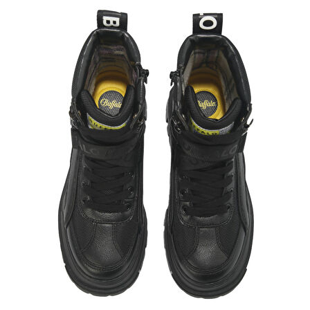 Kadın Oxford ( Klasik) 1622077 Buffalo ASPHA COM1 - VEGAN NAPPA/NYLON -  Black