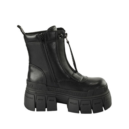 Kadın Bot 1622350 Buffalo GOSPHER ZIP BOOT - VEGAN NAPPA - Black