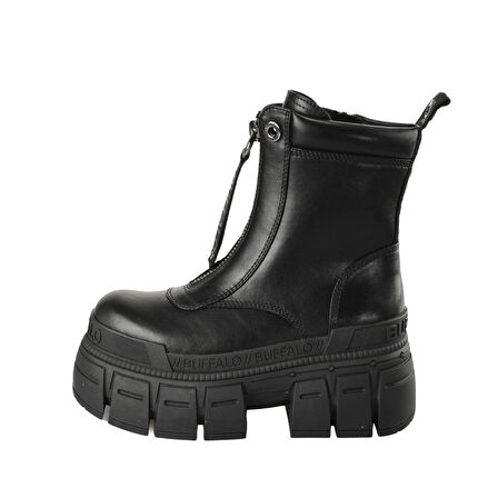 Kadın Bot 1622350 Buffalo GOSPHER ZIP BOOT - VEGAN NAPPA - Black
