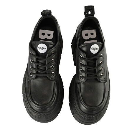 Kadın Oxford ( Klasik) 1622349 Buffalo GOSPHER LACE UP CS - VEGAN NAPPA - Black