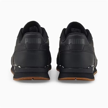 Puma ST Runner V3 L - Erkek Deri Siyah Spor Ayakkabı - 384855 04