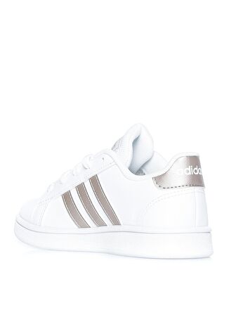 Adidas Grand Court K Beyaz - Gri Erkek Çocuk Yürüyüş Ayakkabısı