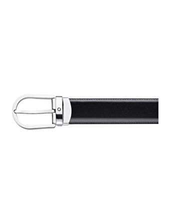 Montblanc At Nalı Parlak Paladyum Finish Pin Tokalı Kemer 128135