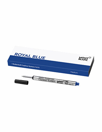 Montblanc 1 Roller Kalem Yedeği Kapaksız Sistem Medium Royal Blue 128243