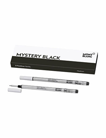 Montblanc 2 Fineliner Yedeği Medium Mystery Black 128246