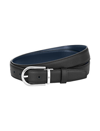 Montblanc At Nalı Parlak Paladyum Finish Pin Tokalı Kemer 128756