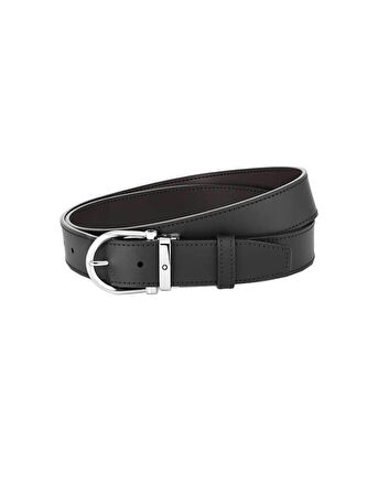 Montblanc Horseshoe Buckle 35 mm Reversible Deri Kemer 128783
