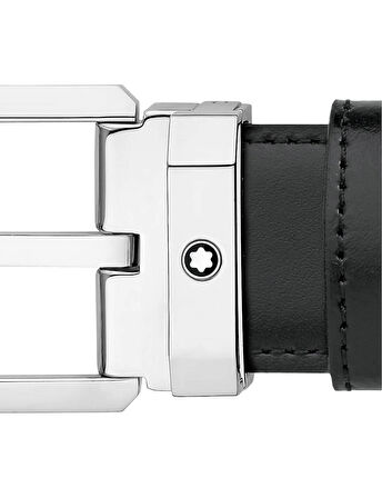 Montblanc SiyahKahverengi 30 mm Çift Taraflı Deri Kemer 129439