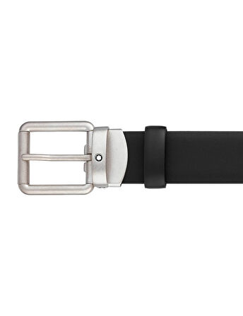 Montblanc Siyah 30 mm Deri Kemer 129453