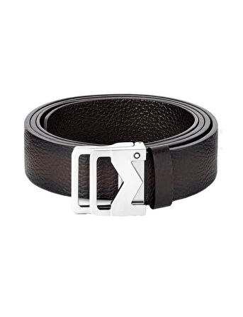Montblanc M Tokalı Sfumato Kahverengi 35 mm Deri Kemer 131180