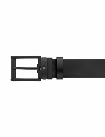 Montblanc MaviSiyah 35 mm Çift Taraflı Deri Kemer 131188