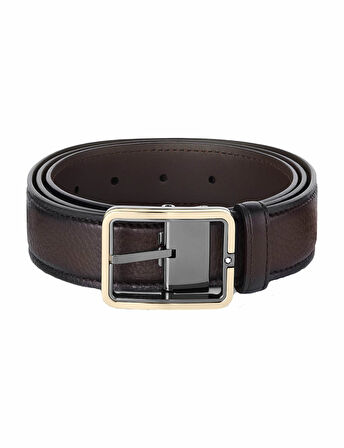 Montblanc Kahverengi 35 mm Deri Kemer 131190