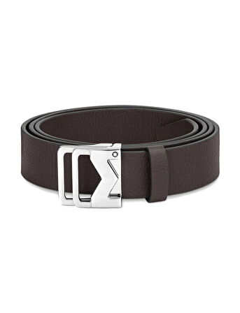 Montblanc Graneli Abanoz 35 mm Deri Kemer 198642